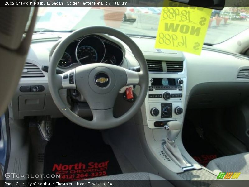 Golden Pewter Metallic / Titanium 2009 Chevrolet Malibu LS Sedan