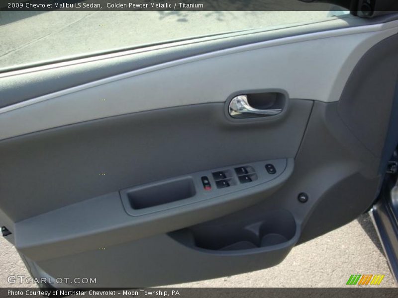 Golden Pewter Metallic / Titanium 2009 Chevrolet Malibu LS Sedan