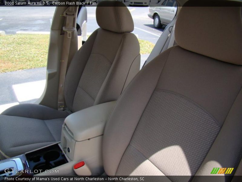 Carbon Flash Black / Tan 2008 Saturn Aura XE 3.5