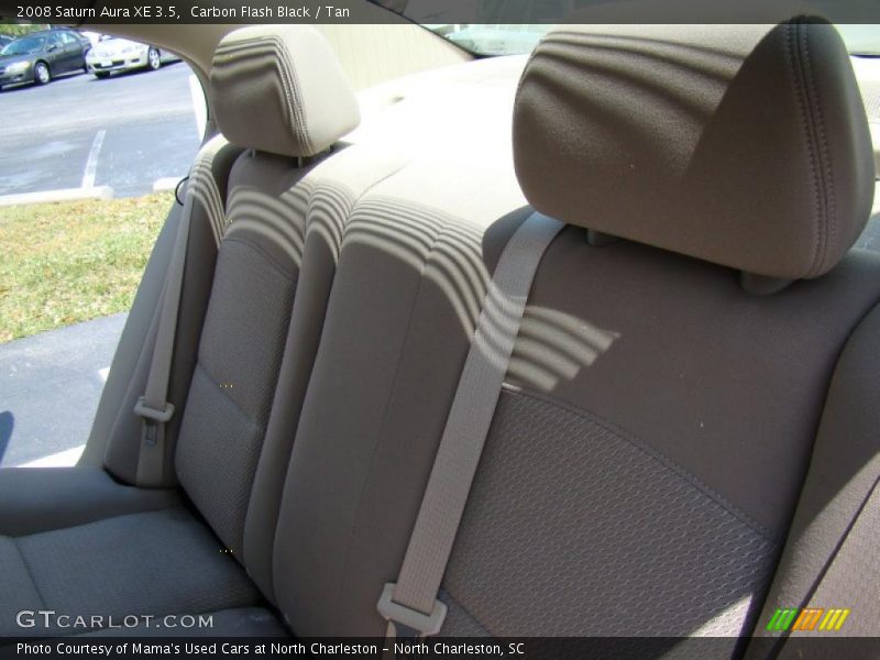 Carbon Flash Black / Tan 2008 Saturn Aura XE 3.5