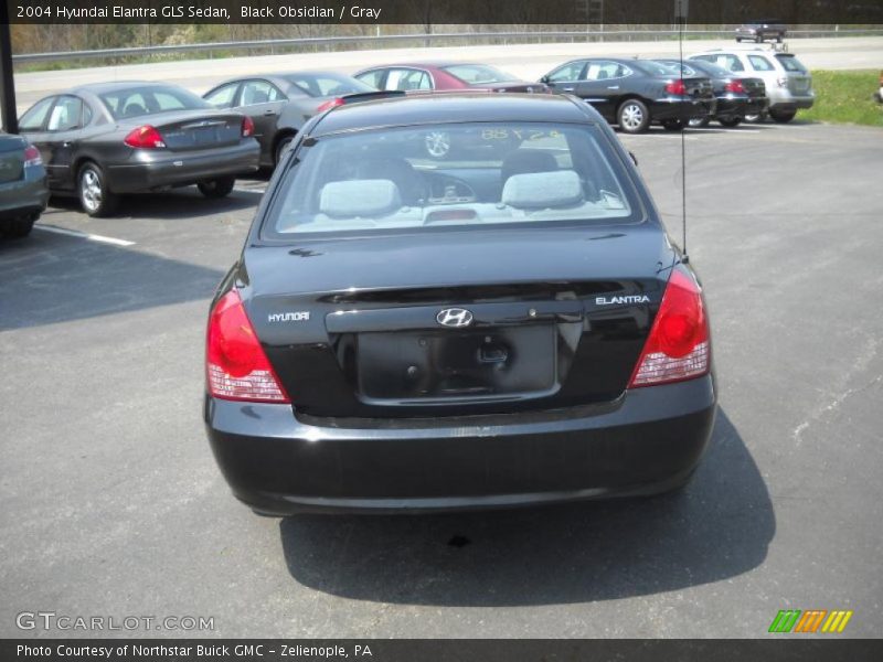 Black Obsidian / Gray 2004 Hyundai Elantra GLS Sedan