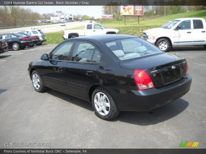 Black Obsidian / Gray 2004 Hyundai Elantra GLS Sedan