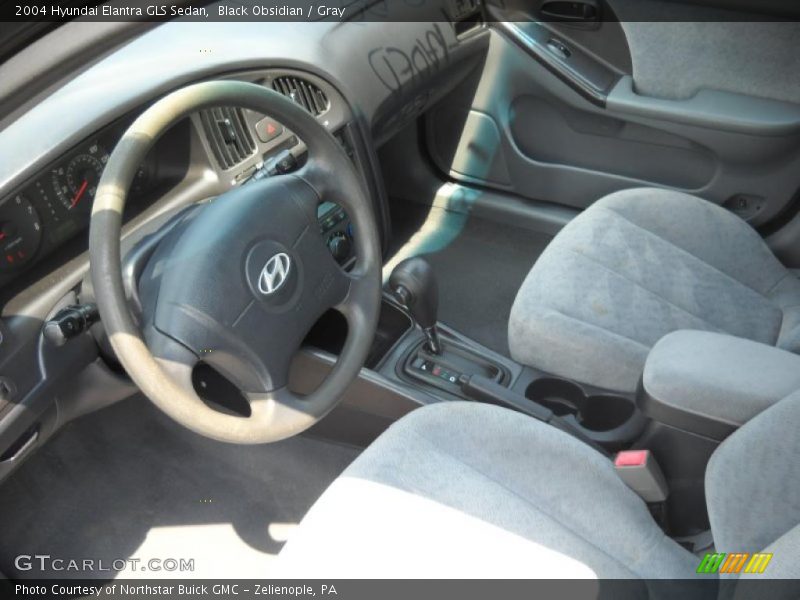 Black Obsidian / Gray 2004 Hyundai Elantra GLS Sedan