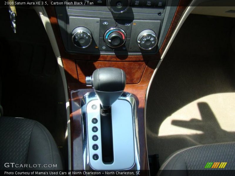 Carbon Flash Black / Tan 2008 Saturn Aura XE 3.5