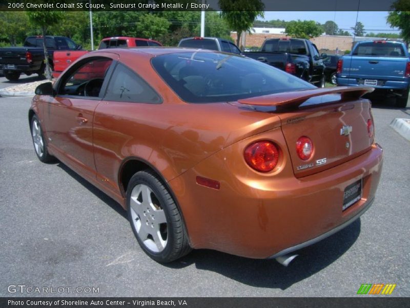 Sunburst Orange Metallic / Ebony 2006 Chevrolet Cobalt SS Coupe
