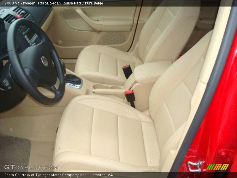 Salsa Red / Pure Beige 2008 Volkswagen Jetta SE Sedan