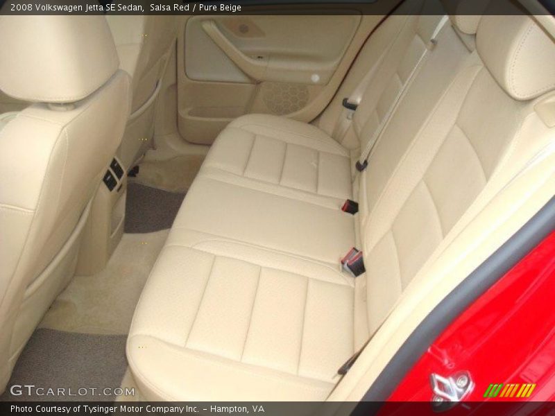 Salsa Red / Pure Beige 2008 Volkswagen Jetta SE Sedan