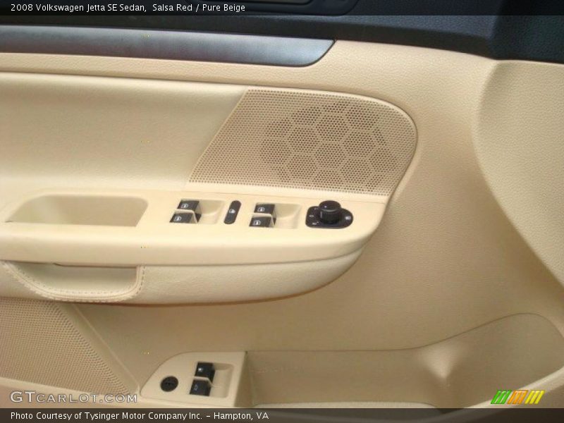 Salsa Red / Pure Beige 2008 Volkswagen Jetta SE Sedan