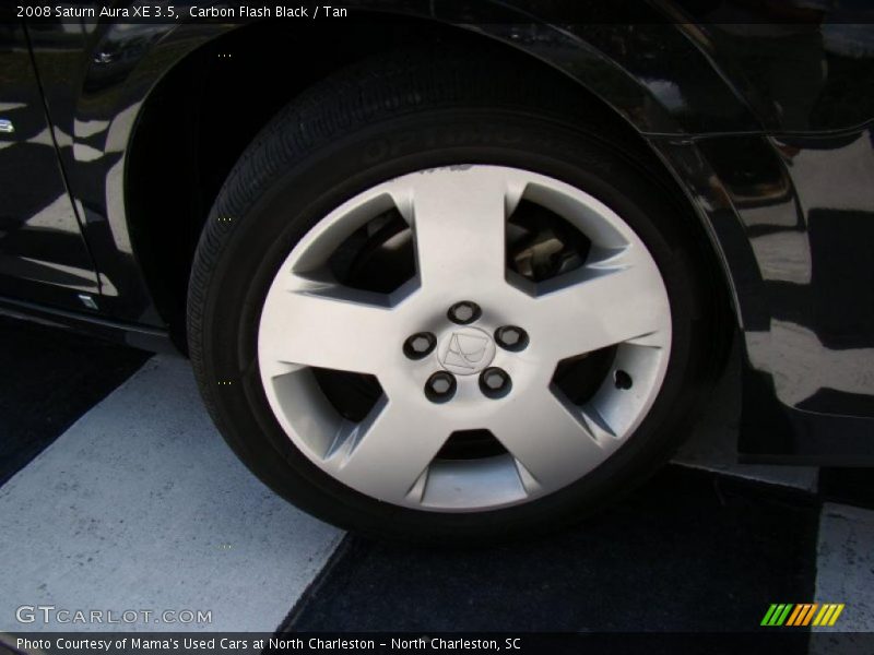 Carbon Flash Black / Tan 2008 Saturn Aura XE 3.5