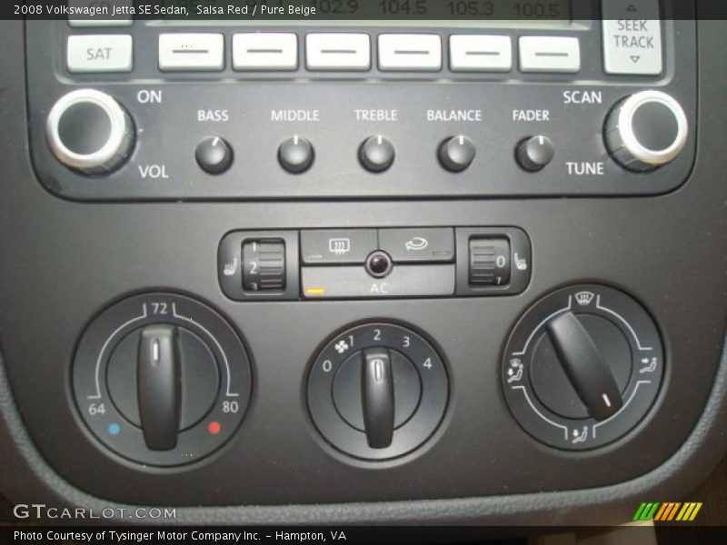 Salsa Red / Pure Beige 2008 Volkswagen Jetta SE Sedan