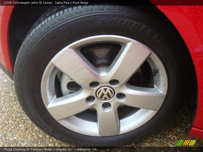 Salsa Red / Pure Beige 2008 Volkswagen Jetta SE Sedan