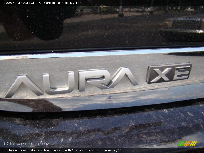 Carbon Flash Black / Tan 2008 Saturn Aura XE 3.5