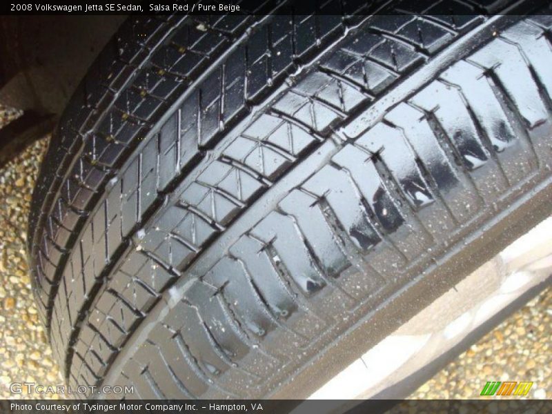 Salsa Red / Pure Beige 2008 Volkswagen Jetta SE Sedan