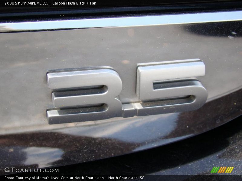 Carbon Flash Black / Tan 2008 Saturn Aura XE 3.5