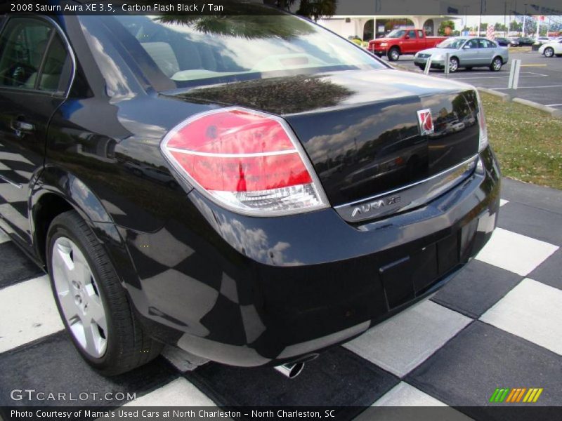 Carbon Flash Black / Tan 2008 Saturn Aura XE 3.5