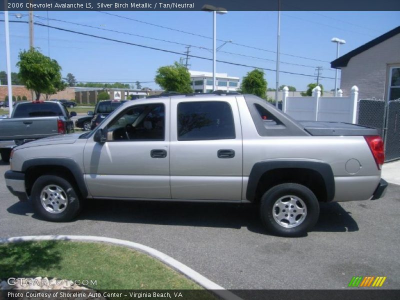 Silver Birch Metallic / Tan/Neutral 2006 Chevrolet Avalanche LS