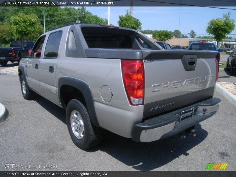Silver Birch Metallic / Tan/Neutral 2006 Chevrolet Avalanche LS