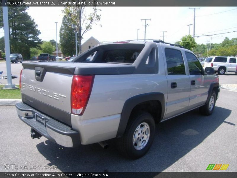 Silver Birch Metallic / Tan/Neutral 2006 Chevrolet Avalanche LS