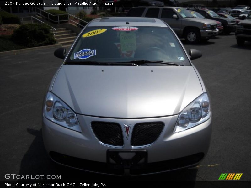 Liquid Silver Metallic / Light Taupe 2007 Pontiac G6 Sedan