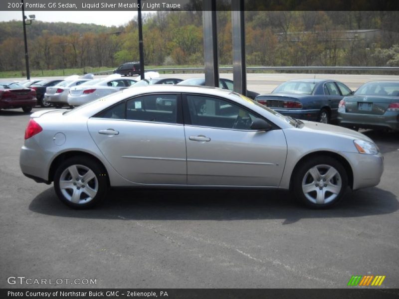 Liquid Silver Metallic / Light Taupe 2007 Pontiac G6 Sedan