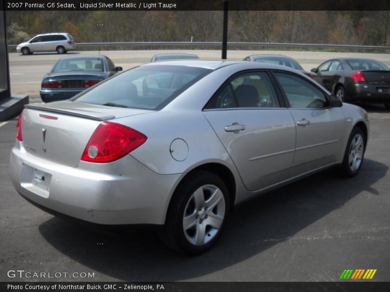 Liquid Silver Metallic / Light Taupe 2007 Pontiac G6 Sedan
