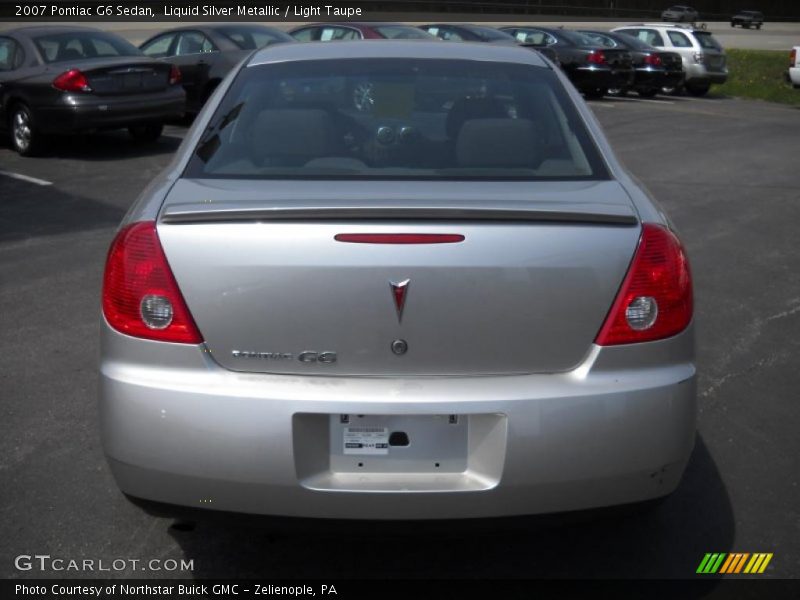Liquid Silver Metallic / Light Taupe 2007 Pontiac G6 Sedan