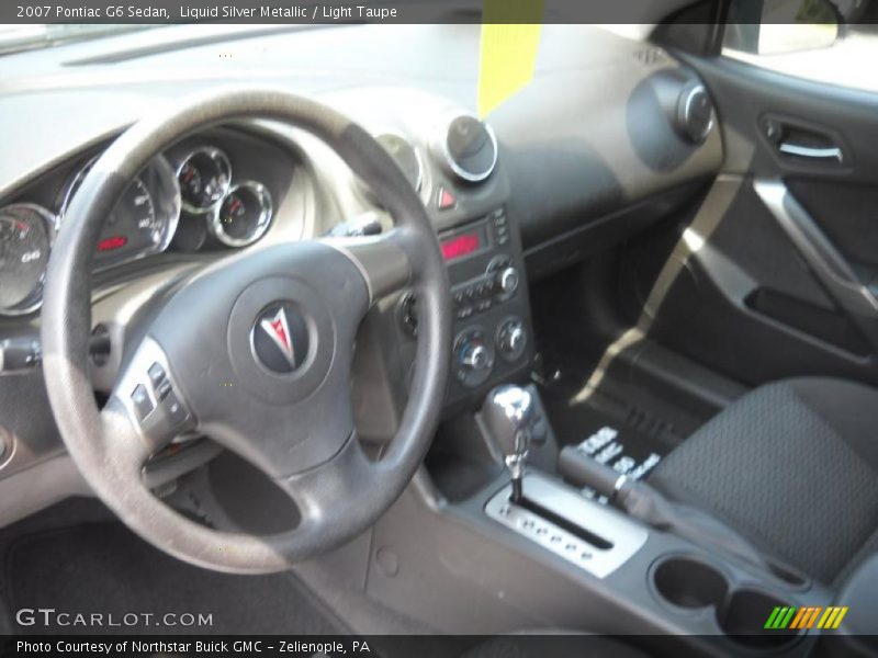 Liquid Silver Metallic / Light Taupe 2007 Pontiac G6 Sedan