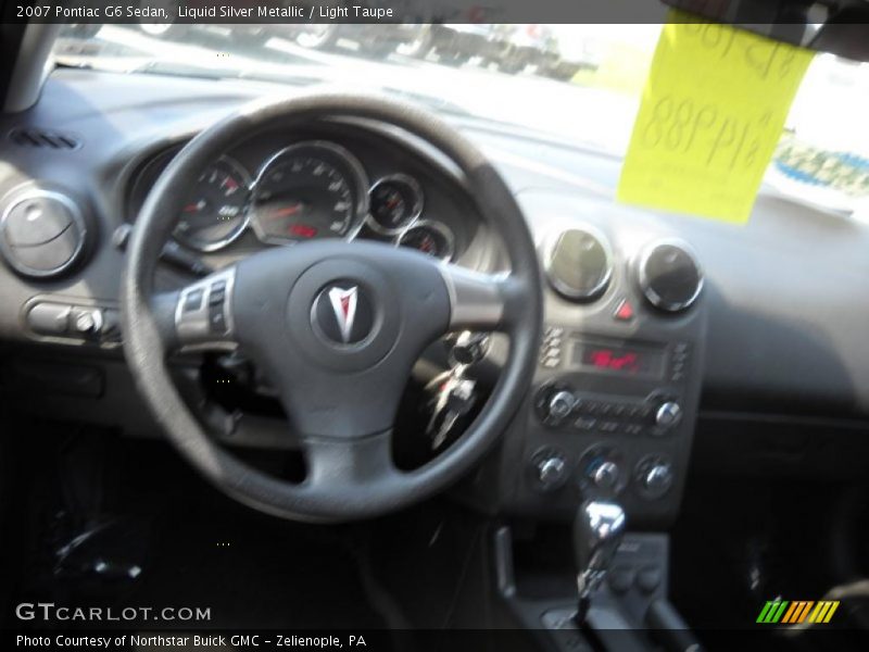 Liquid Silver Metallic / Light Taupe 2007 Pontiac G6 Sedan