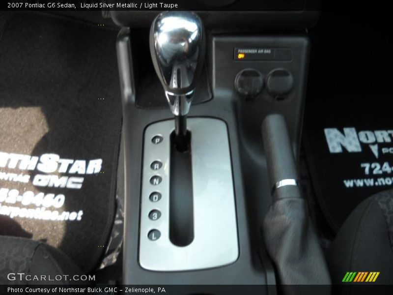 Liquid Silver Metallic / Light Taupe 2007 Pontiac G6 Sedan