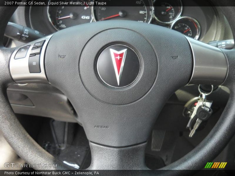 Liquid Silver Metallic / Light Taupe 2007 Pontiac G6 Sedan