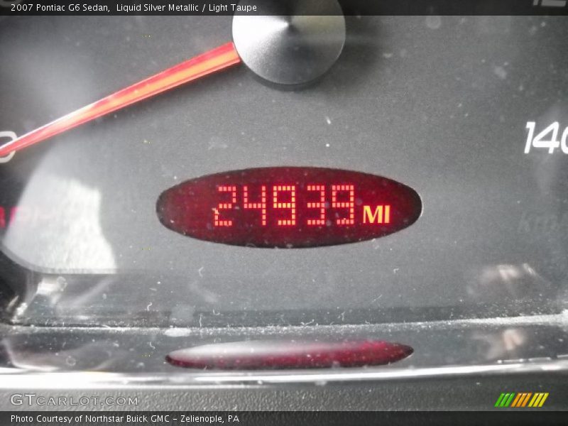 Liquid Silver Metallic / Light Taupe 2007 Pontiac G6 Sedan