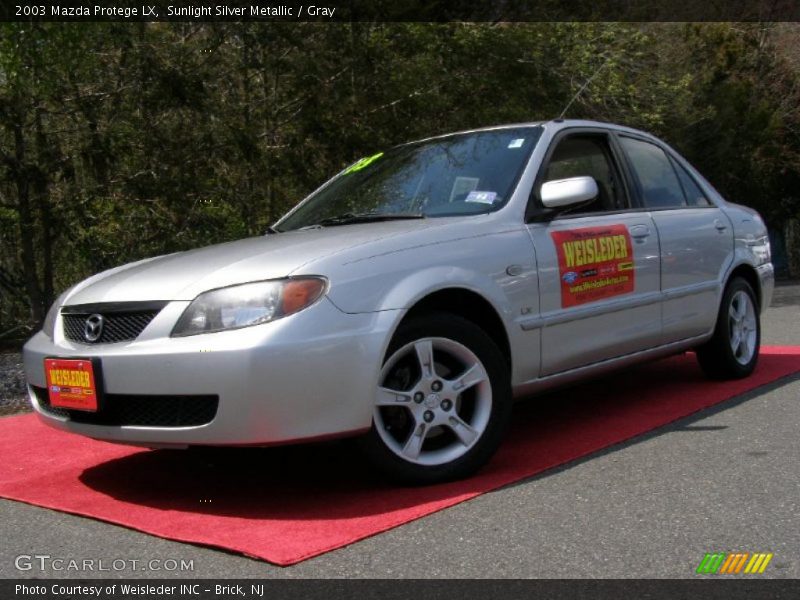 Sunlight Silver Metallic / Gray 2003 Mazda Protege LX