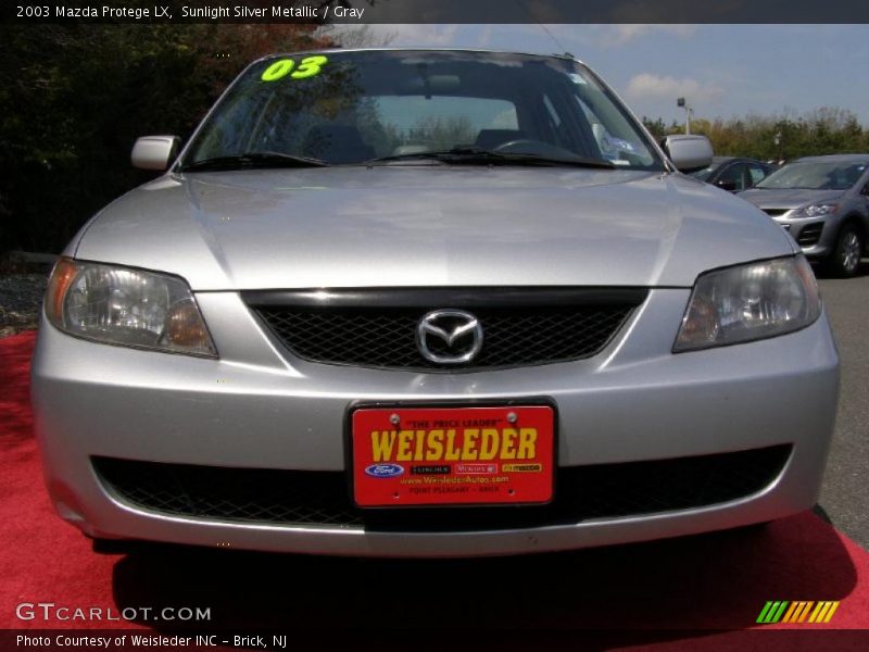 Sunlight Silver Metallic / Gray 2003 Mazda Protege LX