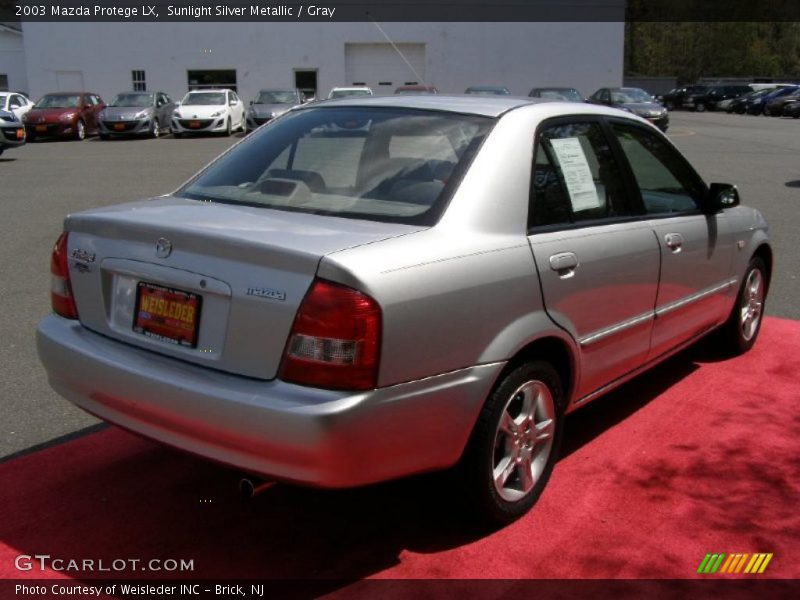 Sunlight Silver Metallic / Gray 2003 Mazda Protege LX