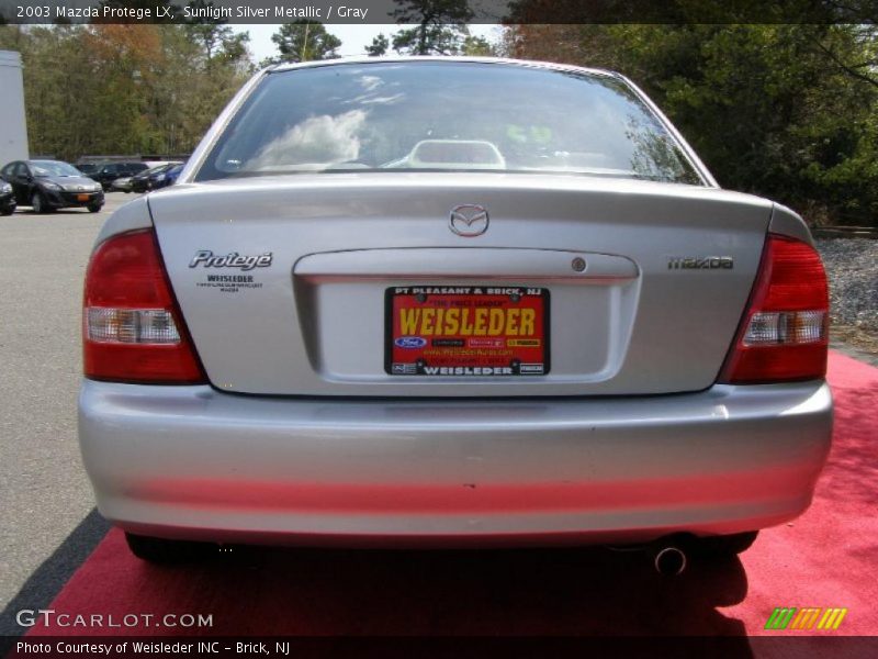 Sunlight Silver Metallic / Gray 2003 Mazda Protege LX