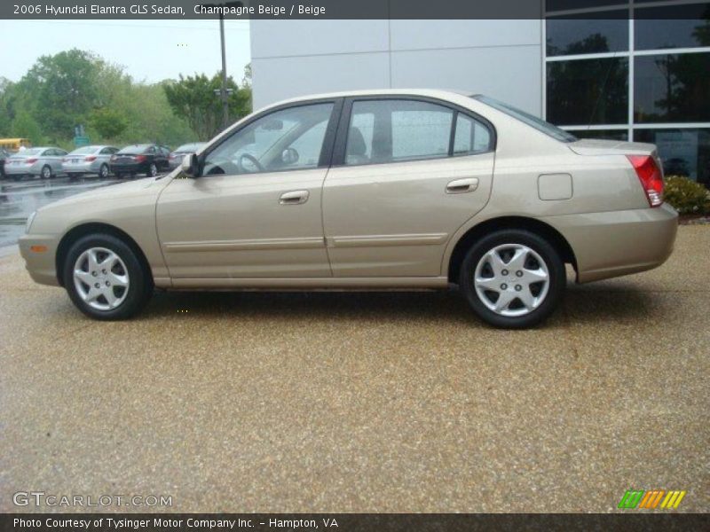 Champagne Beige / Beige 2006 Hyundai Elantra GLS Sedan