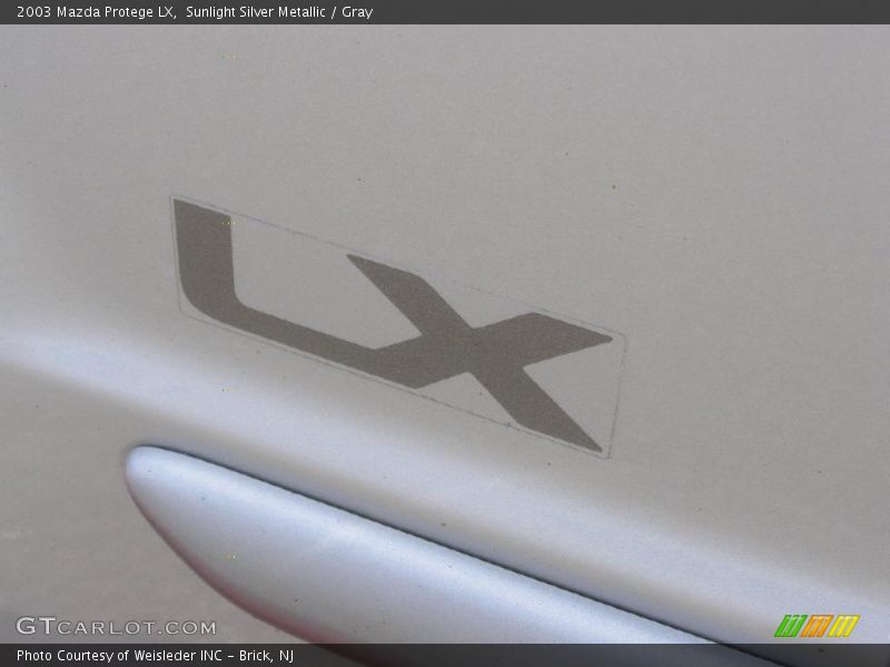 Sunlight Silver Metallic / Gray 2003 Mazda Protege LX