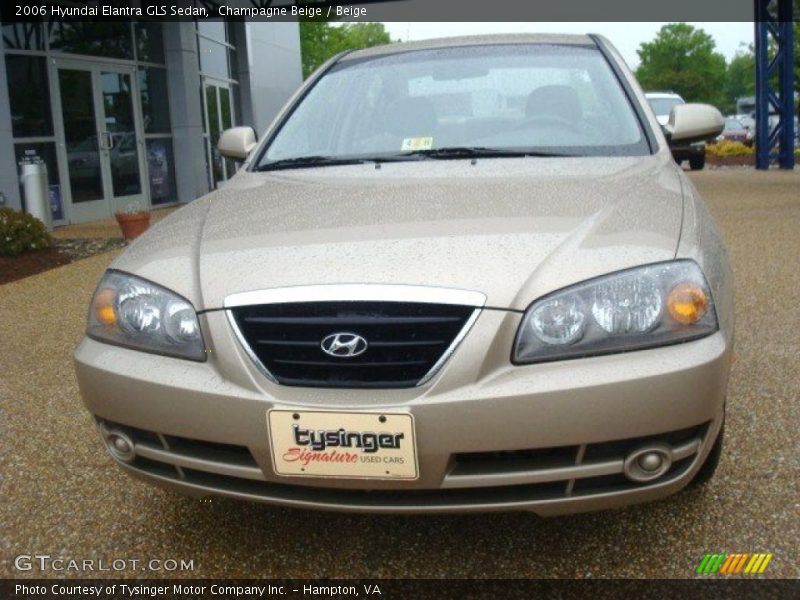 Champagne Beige / Beige 2006 Hyundai Elantra GLS Sedan