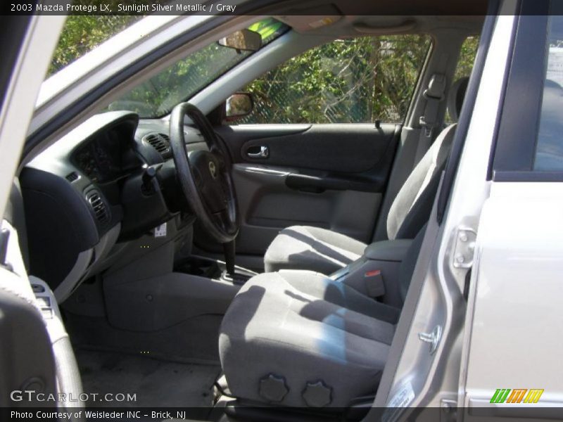 Sunlight Silver Metallic / Gray 2003 Mazda Protege LX