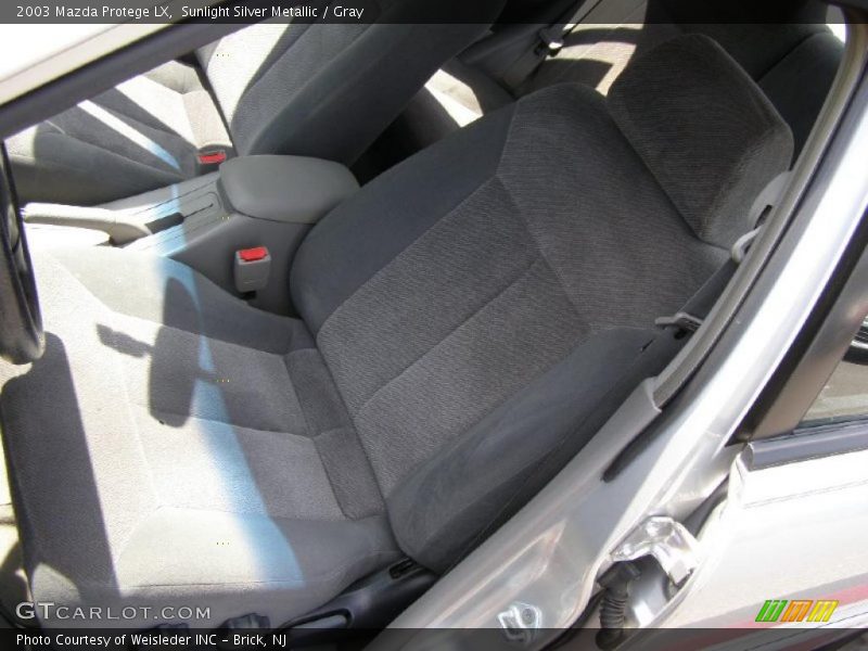 Sunlight Silver Metallic / Gray 2003 Mazda Protege LX