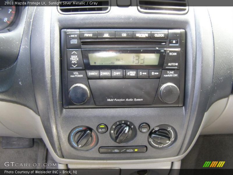 Sunlight Silver Metallic / Gray 2003 Mazda Protege LX