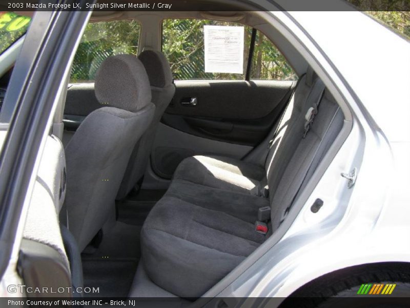 Sunlight Silver Metallic / Gray 2003 Mazda Protege LX
