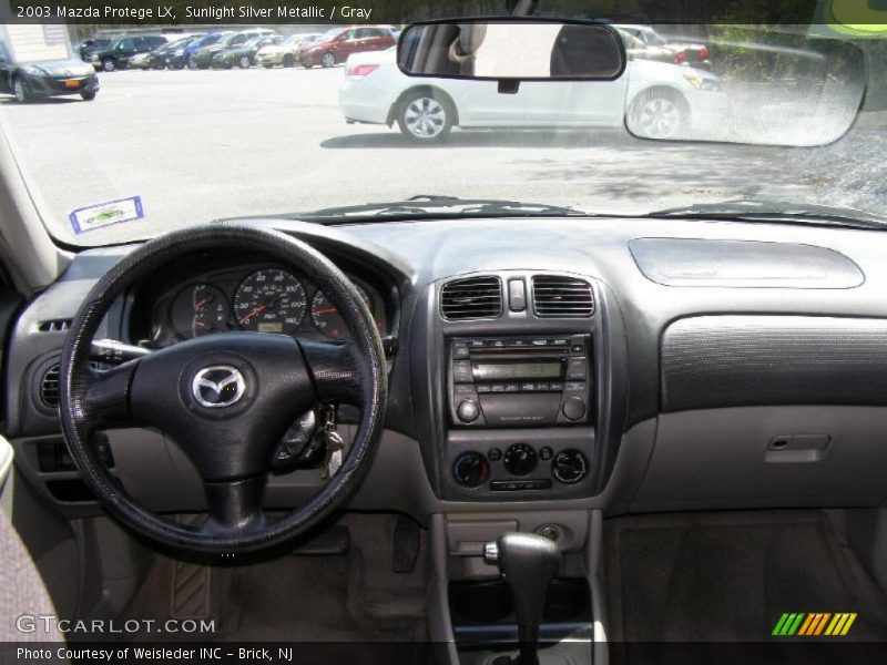 Sunlight Silver Metallic / Gray 2003 Mazda Protege LX