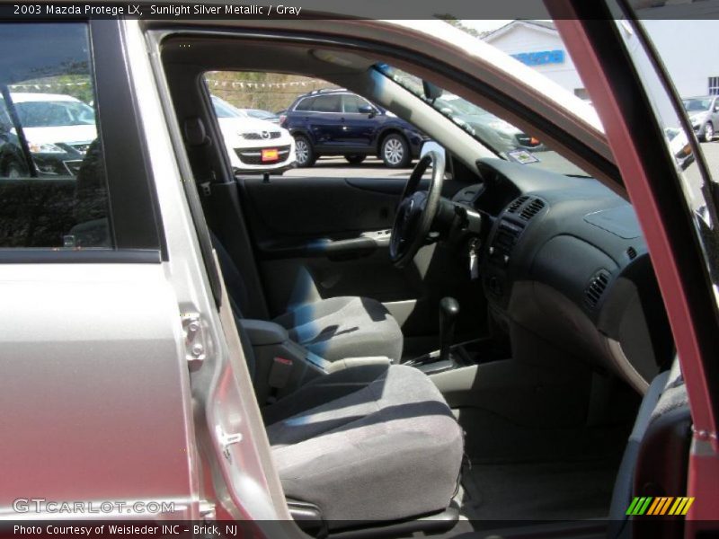 Sunlight Silver Metallic / Gray 2003 Mazda Protege LX