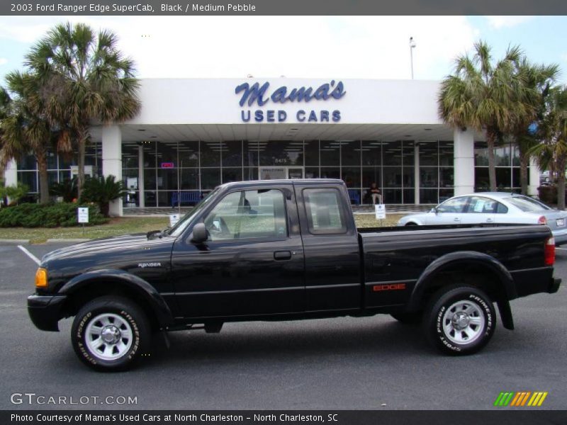 Black / Medium Pebble 2003 Ford Ranger Edge SuperCab