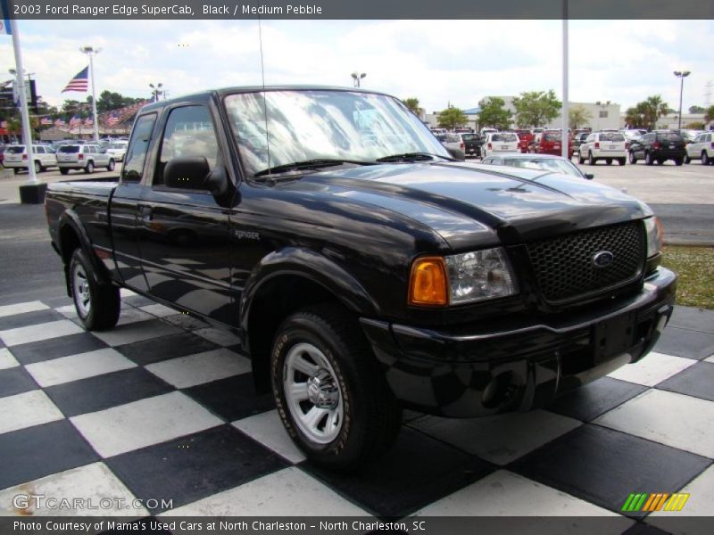 Black / Medium Pebble 2003 Ford Ranger Edge SuperCab