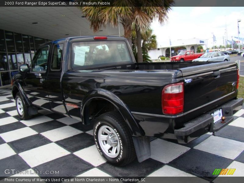 Black / Medium Pebble 2003 Ford Ranger Edge SuperCab