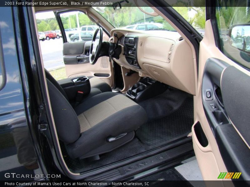 Black / Medium Pebble 2003 Ford Ranger Edge SuperCab