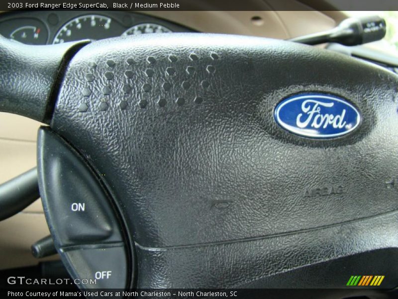 Black / Medium Pebble 2003 Ford Ranger Edge SuperCab