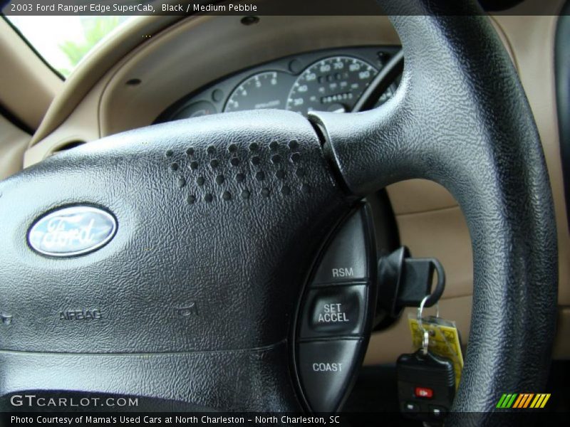 Black / Medium Pebble 2003 Ford Ranger Edge SuperCab